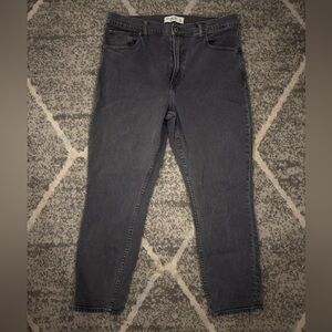 Abercrombie & Fitch Men's Dark Gray Skinny Jeans